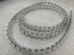 10x13mm ईएमआई फोम गैसकेट चढ़ाना प्रवाहकीय परिरक्षण