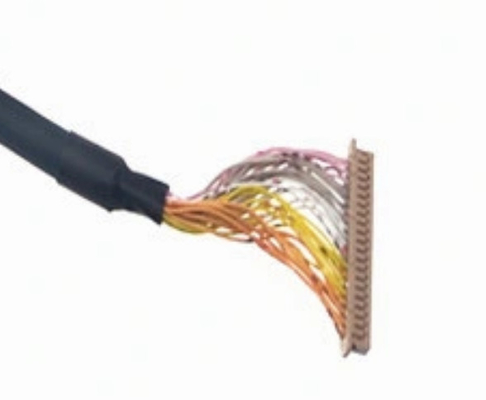 40p LVDS वायर हार्नेस 50mm 30awg कार ट्रेलर सिंगल डबल शील्ड केबल
