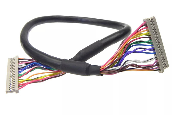 0.3 मिमी एलवीडीएस वायर हार्नेस 30AWG 20 पिन केबल लैपटॉप स्क्रीन