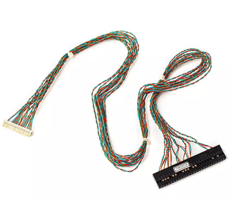 Molex 1.8m केबल हार्नेस असेंबली निकल लांग फ्लैट समाक्षीय