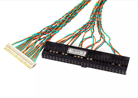 Molex 1.8m केबल हार्नेस असेंबली निकल लांग फ्लैट समाक्षीय